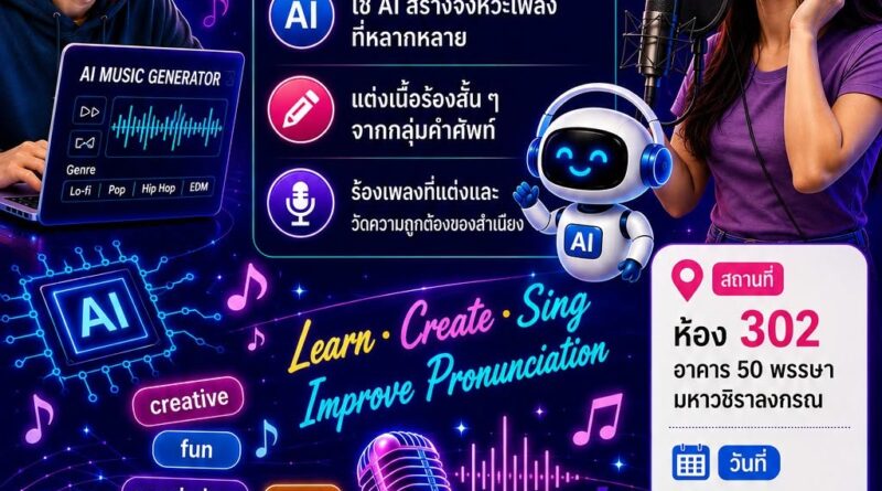 รายชื่อนักศึกษาที่เข้าร่วมกิจกรรม Vocabulary Groove on a Song Beats Creator and Lyric Show