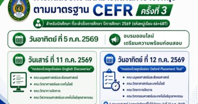การทดสอบความสามารถด้านภาษาอังกฤษมาตราฐาน CEFR ครั้งที่ 3